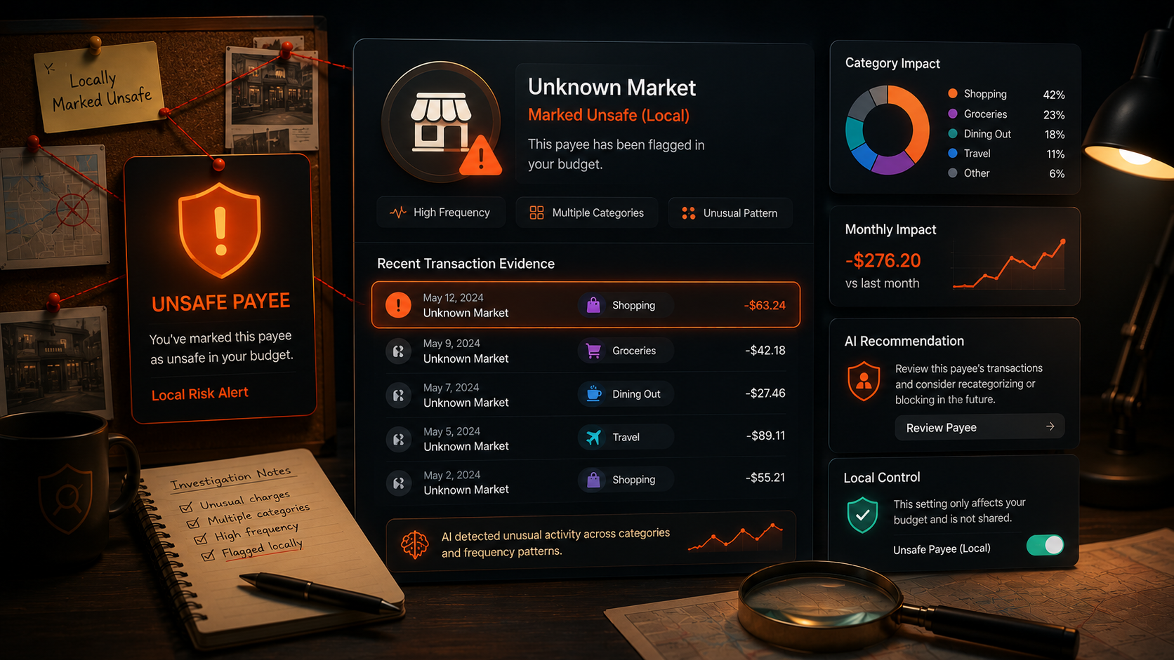 YNAB AI Unsafe Payee Analysis: Why Local Risk Alerts Should Be Immediate